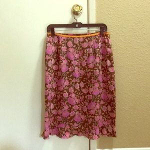 Ann Taylor 100% Silk skirt